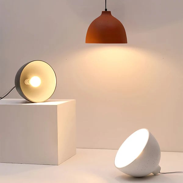 Resin Bowl Pendant Lamp Rustic Pendant Lighting - Cueteks