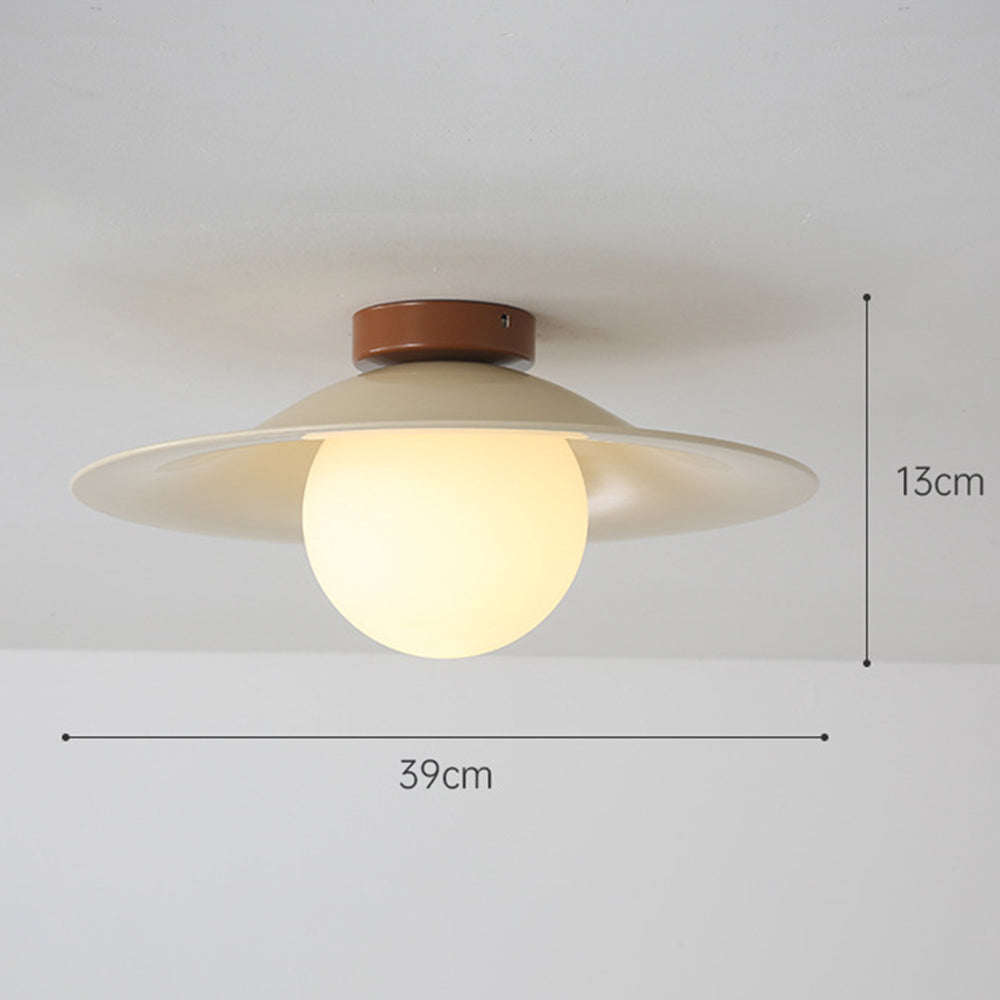 Cream Retro Iron Aisle Ceiling Lamp - Cueteks