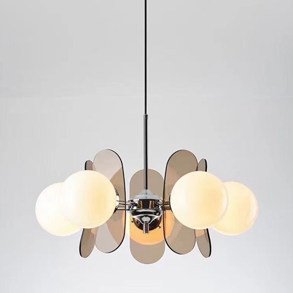 Modern Acrylic Art Deco Pendant Light For Living Room - Cueteks