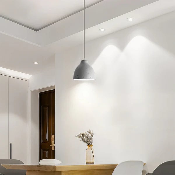 Resin Bowl Pendant Lamp Rustic Pendant Lighting - Cueteks