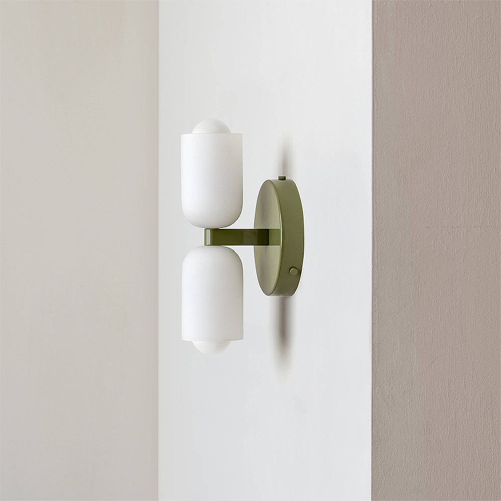 Modern Creamy Double Heads Wall Sconce - Cueteks