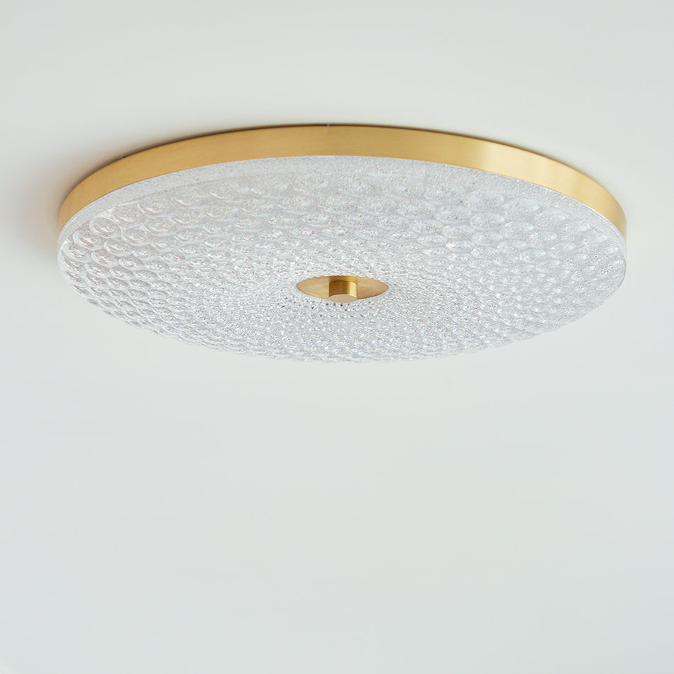 Modern Crystal Ceiling Light LED Creative Copper Ceiling Lamp - Cueteks