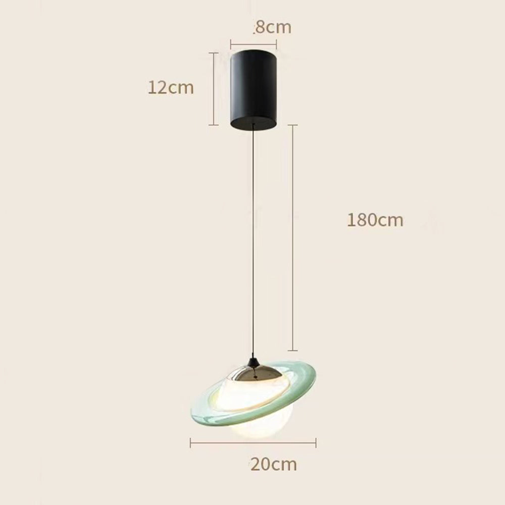 Creative Colorful Planet Glass Pendant Light - Cueteks