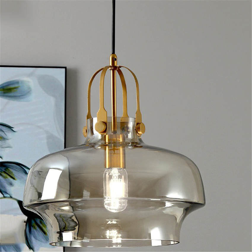 Modern Clear Fish Tank Shaped Glass Pendant Light - Cueteks