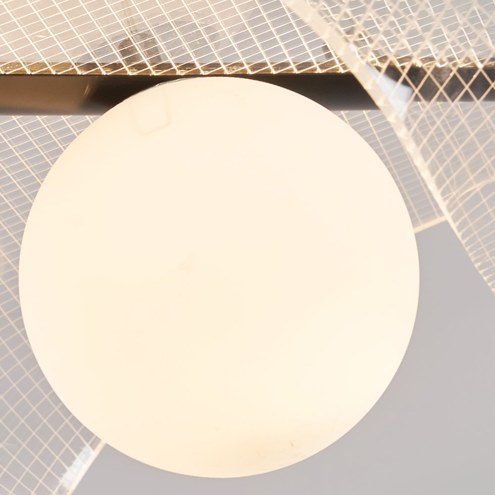 Modern Hat Shape Transparent Acrylic Pendant Light - Cueteks