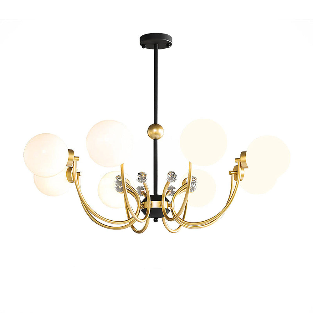 Black Adjustable Sputnik Chandeliers - Cueteks