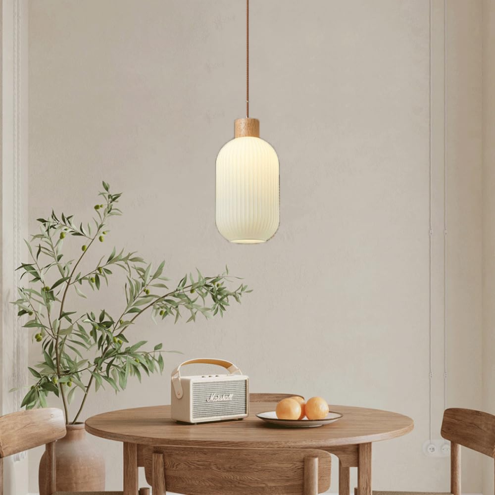 Vintage Milky White Glass Pendant Lights - Cueteks