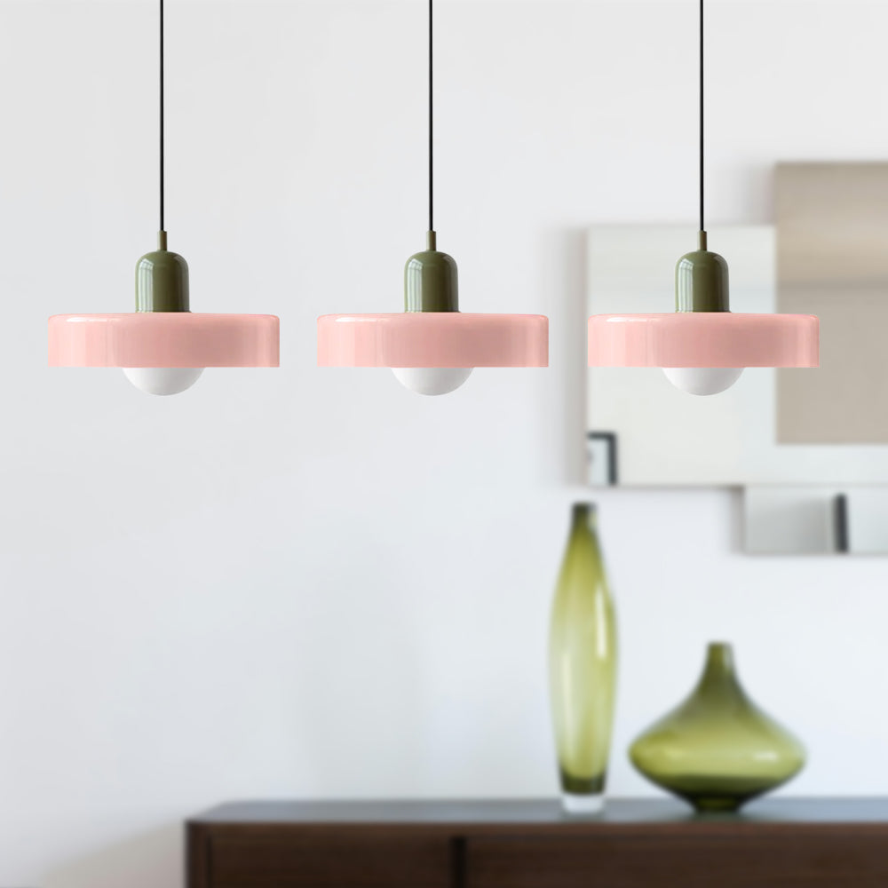 3 Heads Bauhaus Modern Simple Glass Pendant Light - Cueteks