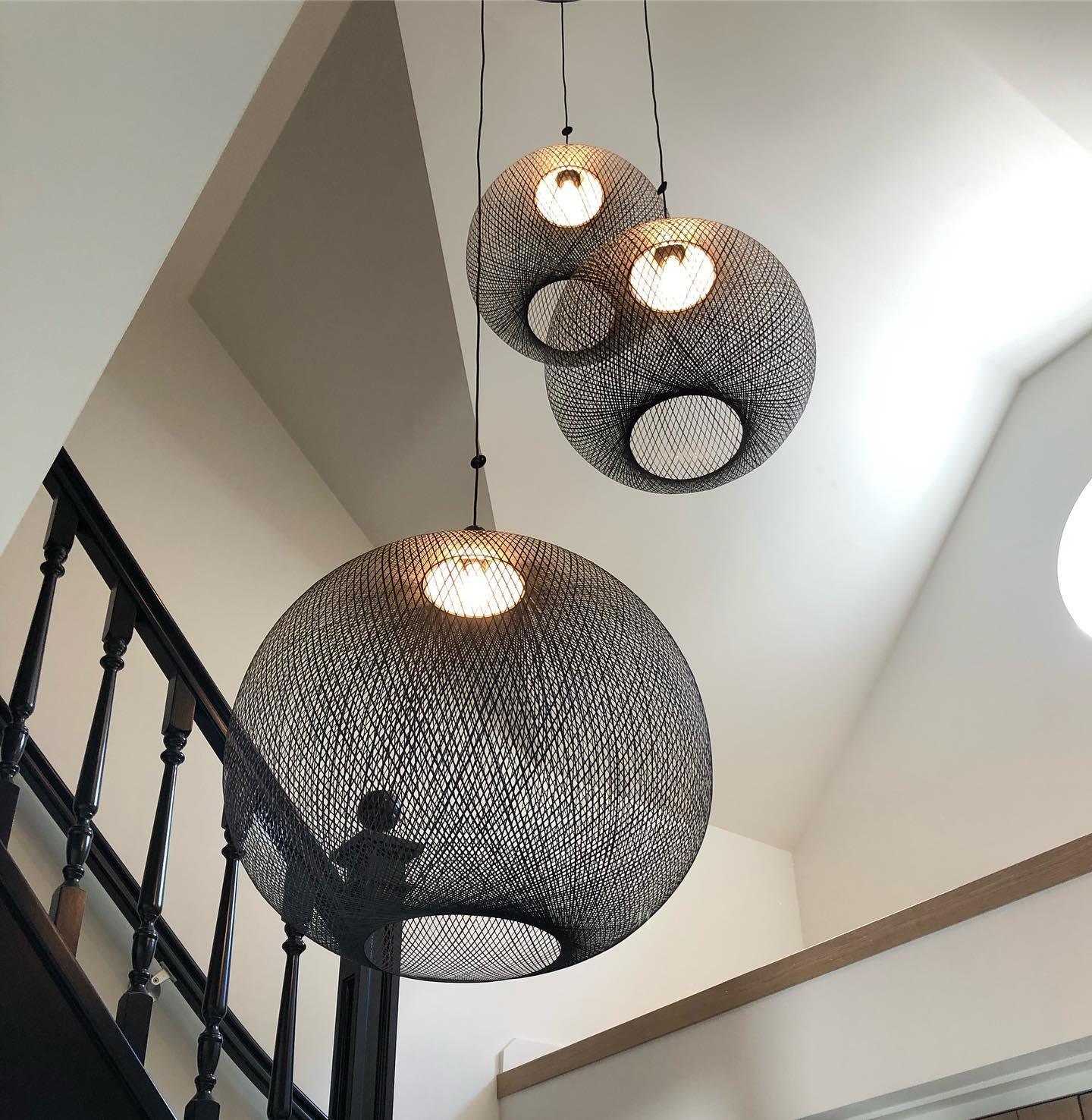 Metallic Meshwork Pendant Lamp - Cueteks