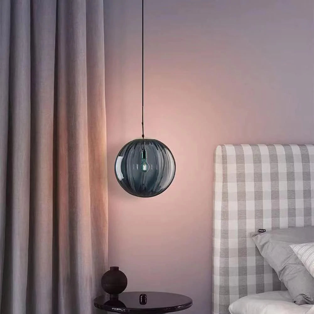 Modern Simple Round Glass Pendant Light - Cueteks