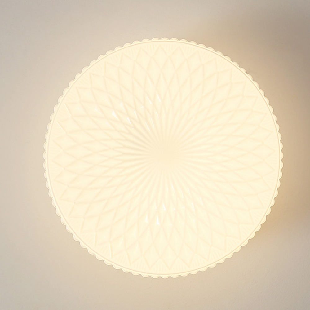 French Art Glass Flush Mount Ceiling Light - Cueteks
