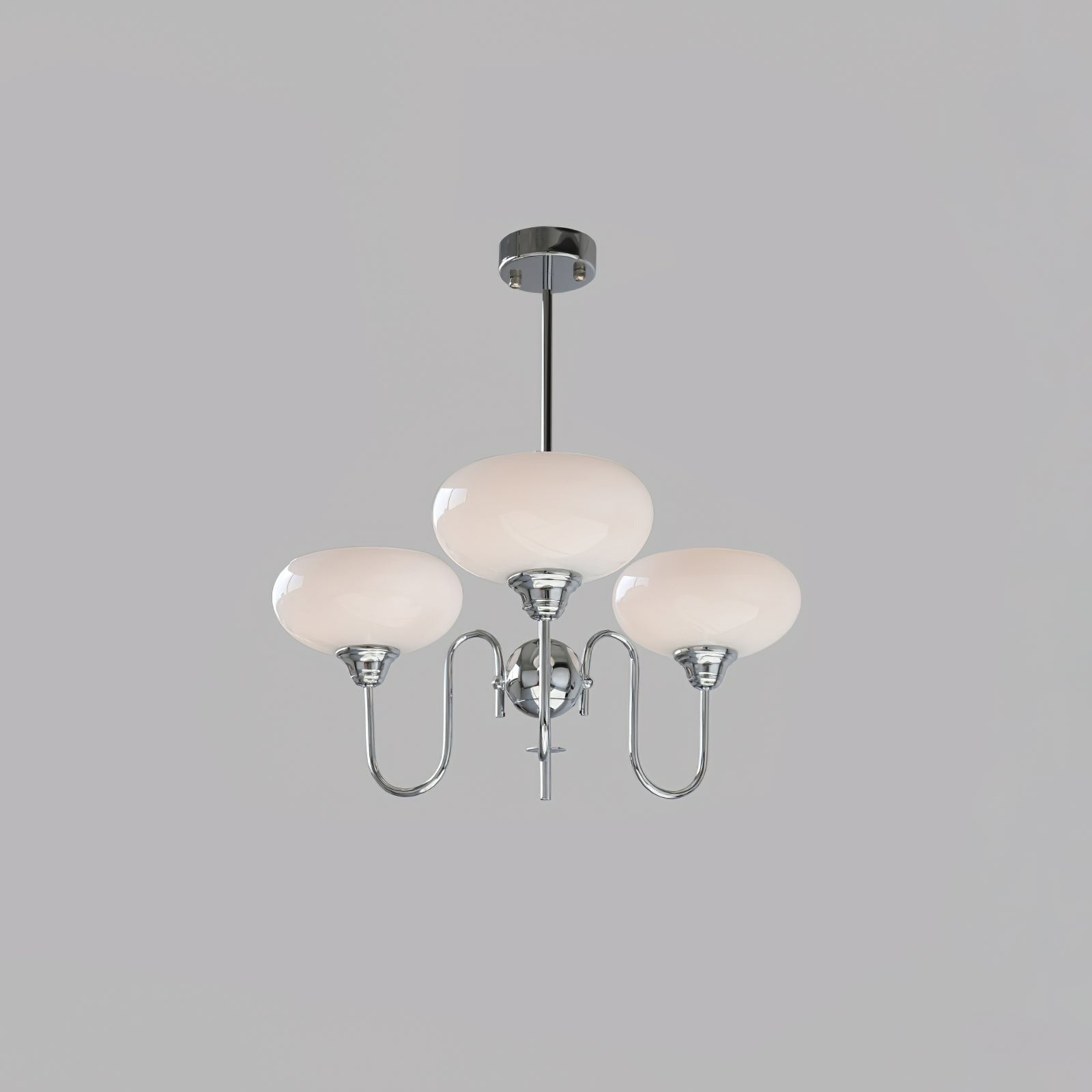 Vintage Creamy Persimmon Glass Chandelier - Cueteks