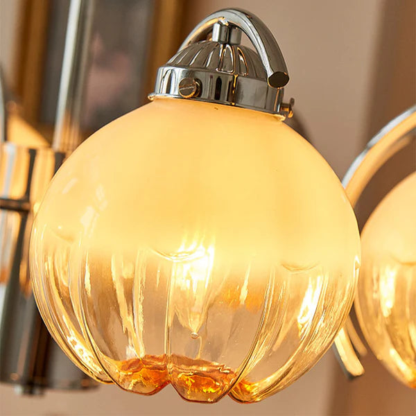Modern Classic Flower Shape Glass Chandelier - Cueteks