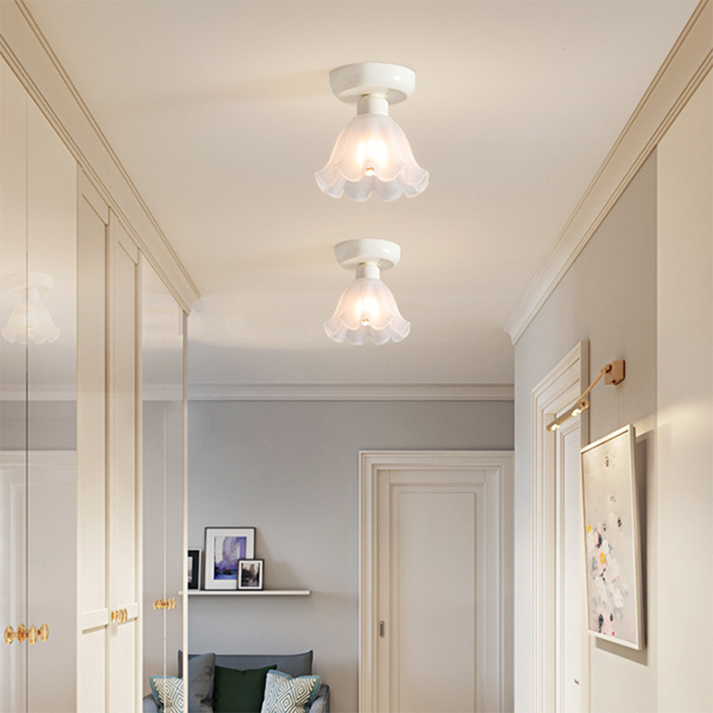 Cream Pumpkin Creative Corridor Aisle Ceiling Light - Cueteks