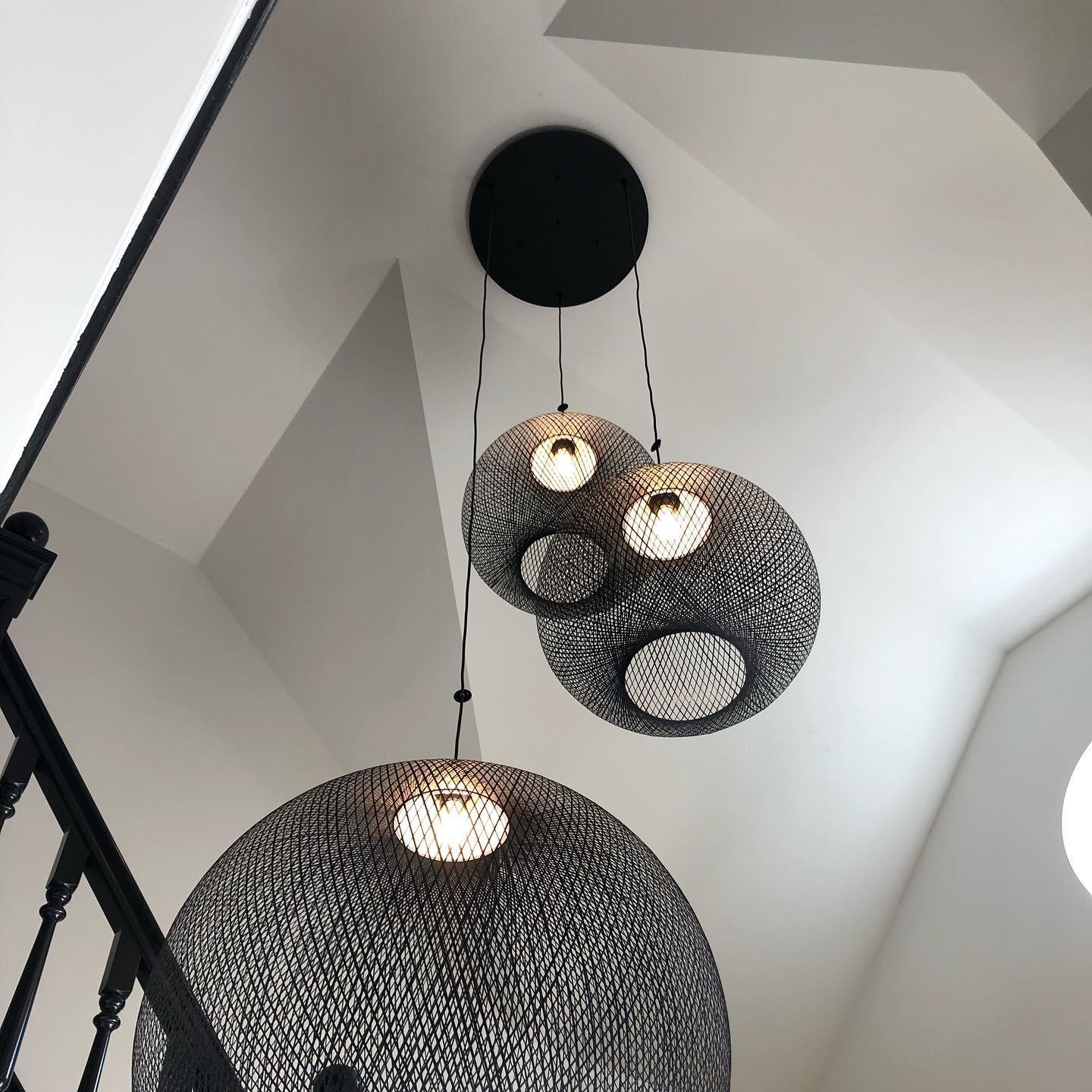 Metallic Meshwork Pendant Lamp - Cueteks
