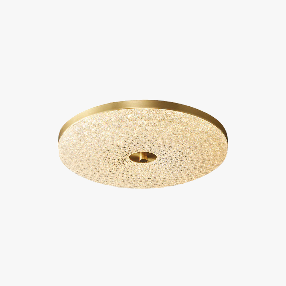 Modern Crystal Ceiling Light LED Creative Copper Ceiling Lamp - Cueteks