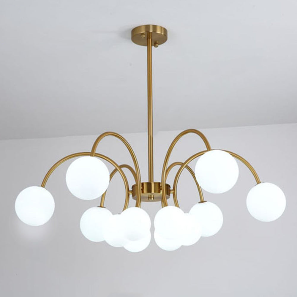 Modern Gold Sputnik Shape Chandelier - Cueteks
