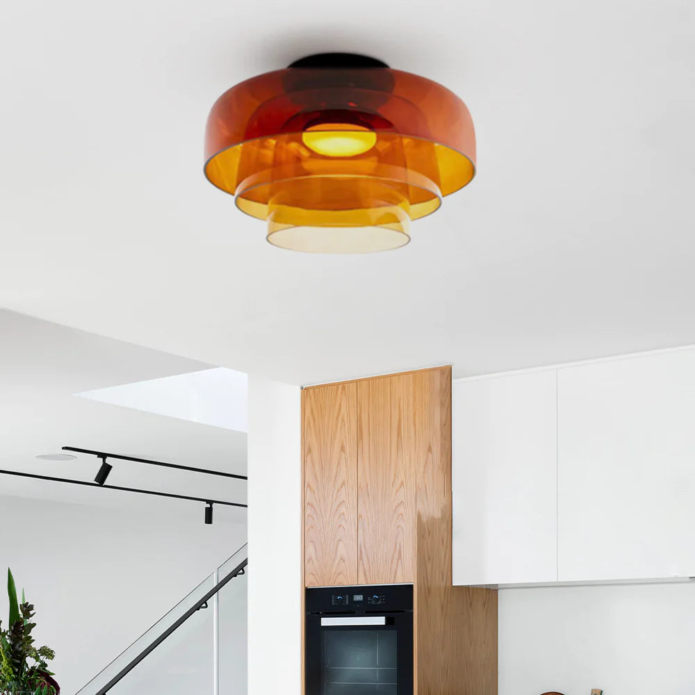 Morandi Modern Simple Creative Glass Flush Mount Ceiling Light - Cueteks