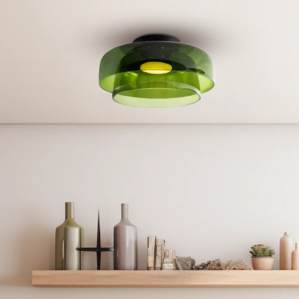 Nordic Designer Creative Personality Medieval Glass Ceiling Lamp - Cueteks