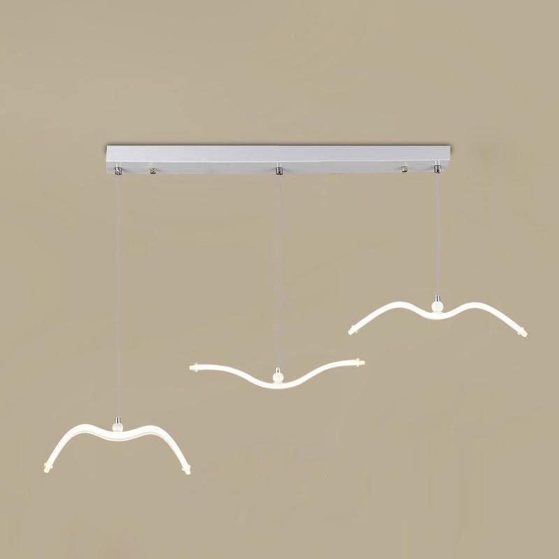 Elegante Seagull Resin Pendelleuchte: Minimalismus trifft modernes Design – Licht in drei Flugphasen! - Cueteks