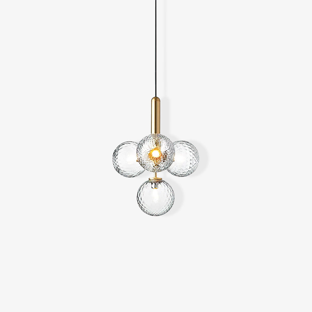 Clear compact globe cluster on a white background