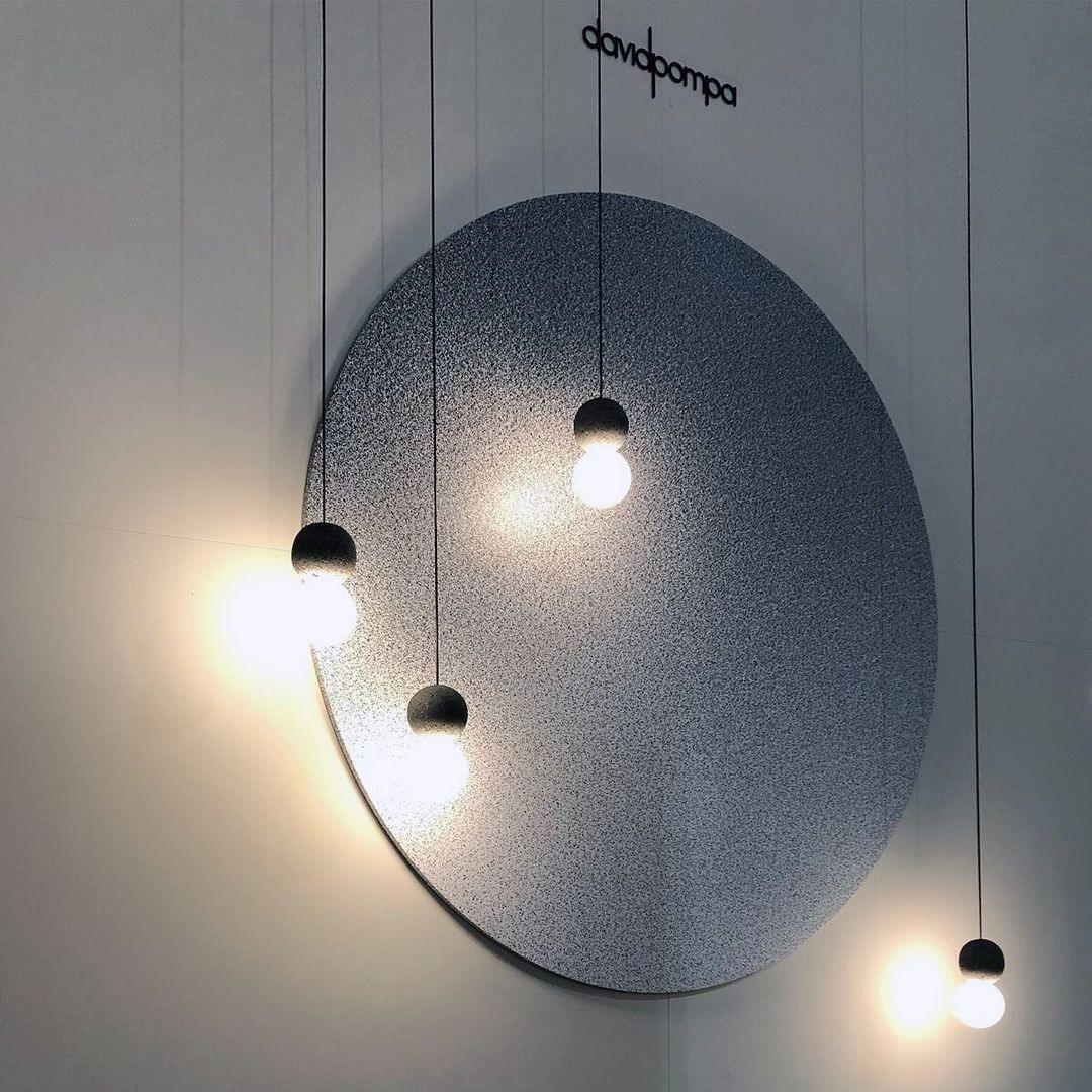 Origo Pendelleuchte: Zeitlose Eleganz aus Vulkanstein und opalem Glas für ein harmonisches Lichtspiel! - Cueteks