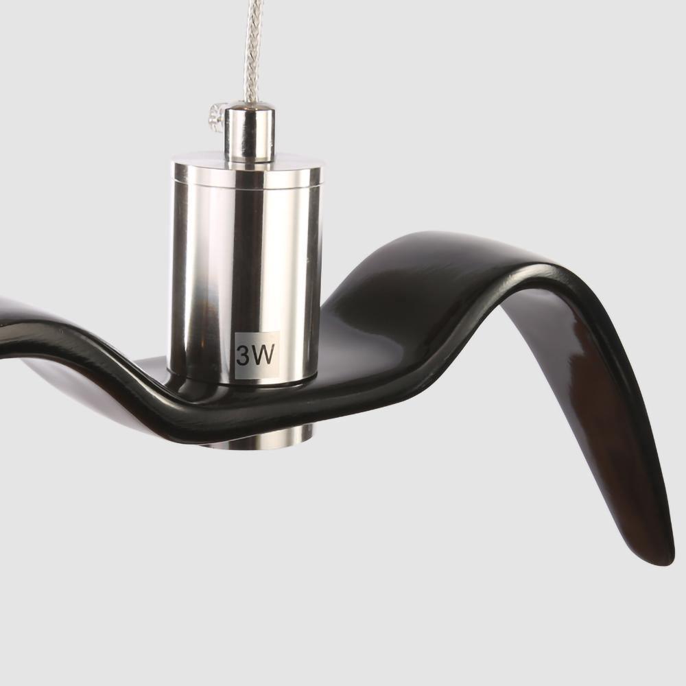Elegante Seagull Resin Pendelleuchte: Minimalismus trifft modernes Design – Licht in drei Flugphasen! - Cueteks