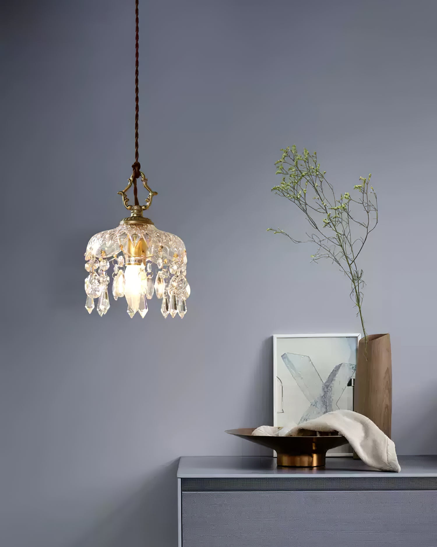 Handcrafted Crystal Chandelier - Cueteks
