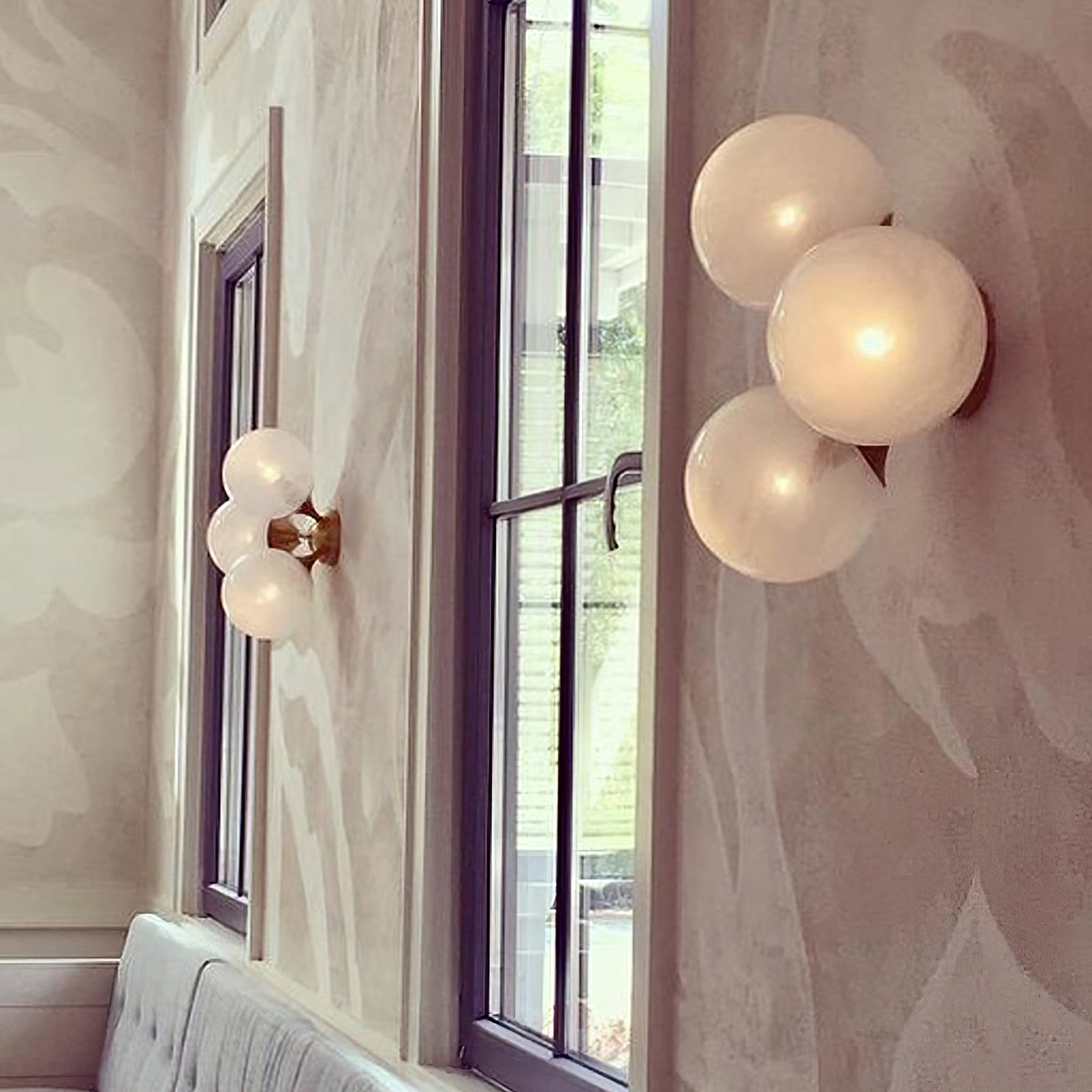 Cristol Large Triple Cloud Glass Ceiling light - Cueteks