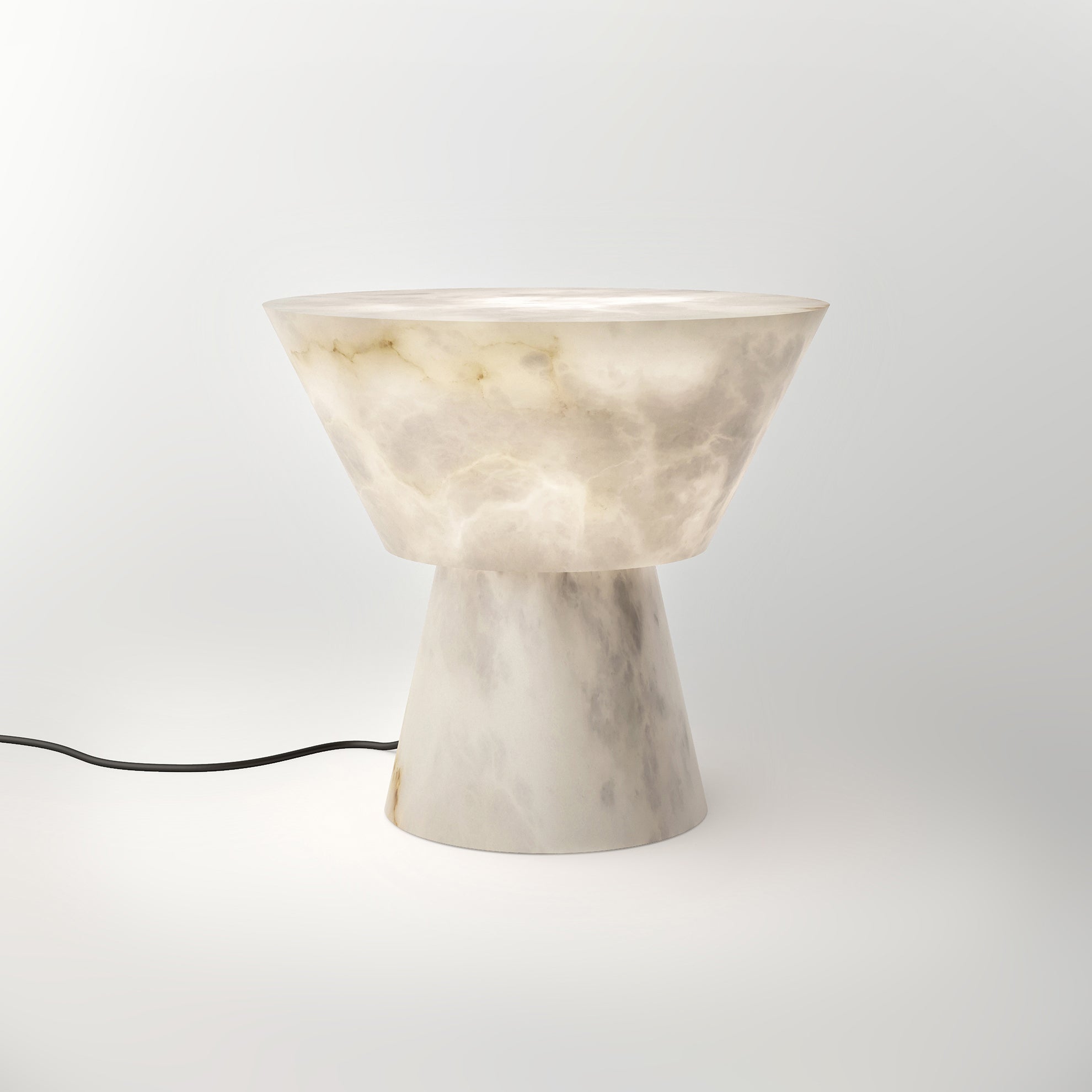 Conical Alabaster Table Lamp - Cueteks