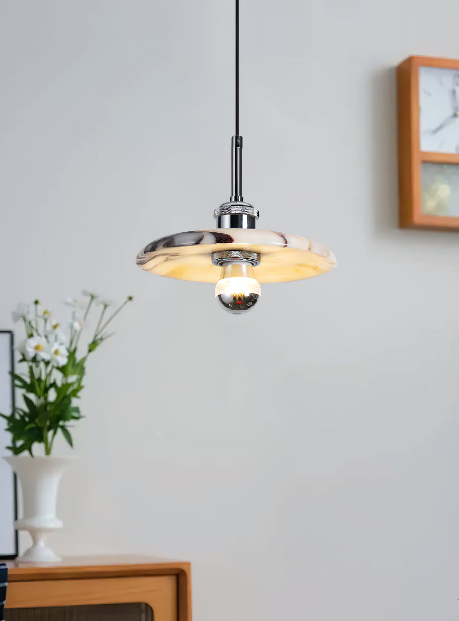 Marble Stripe Pendant Light - Cueteks