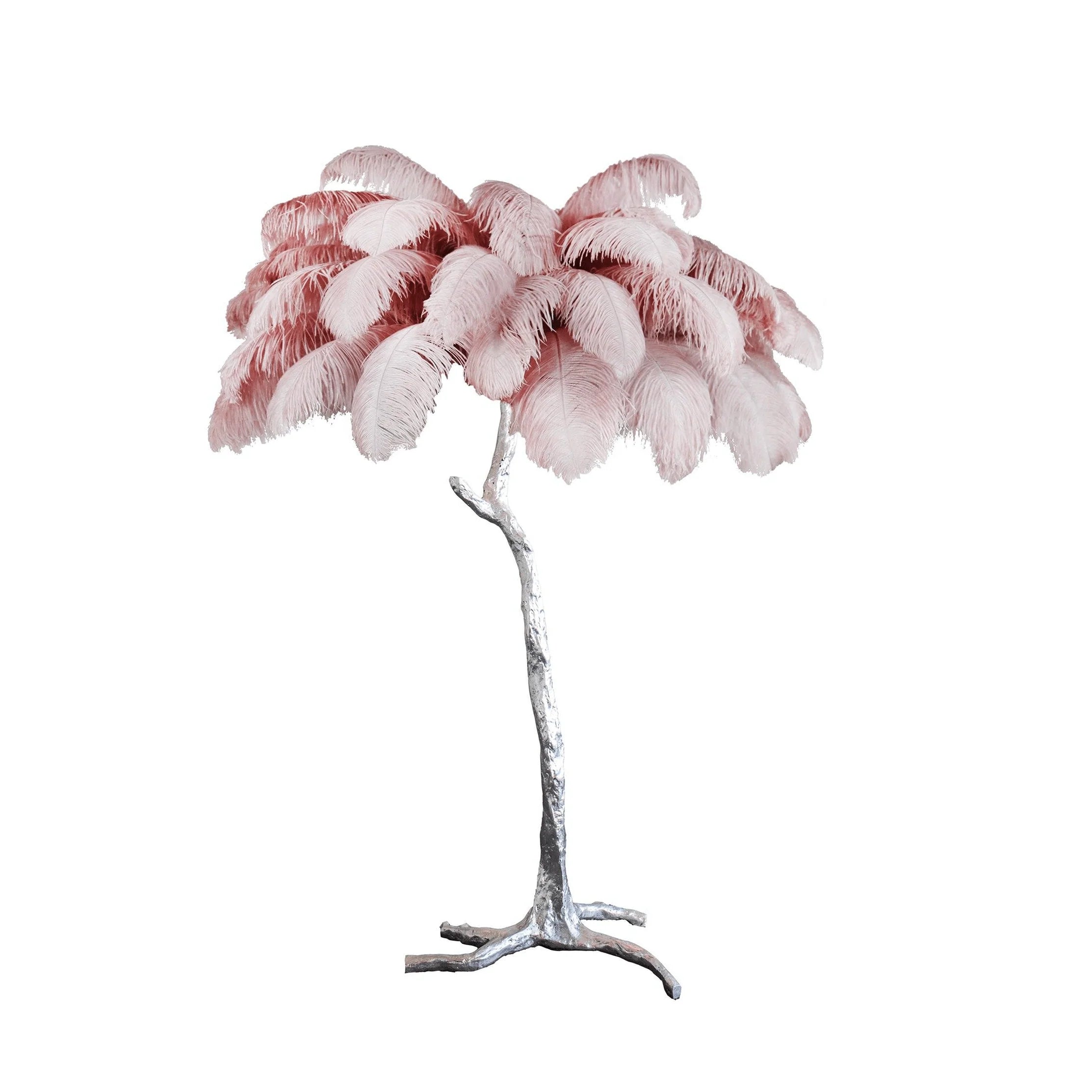 Colorful Ostrich Feather Floor Lamp - Cueteks
