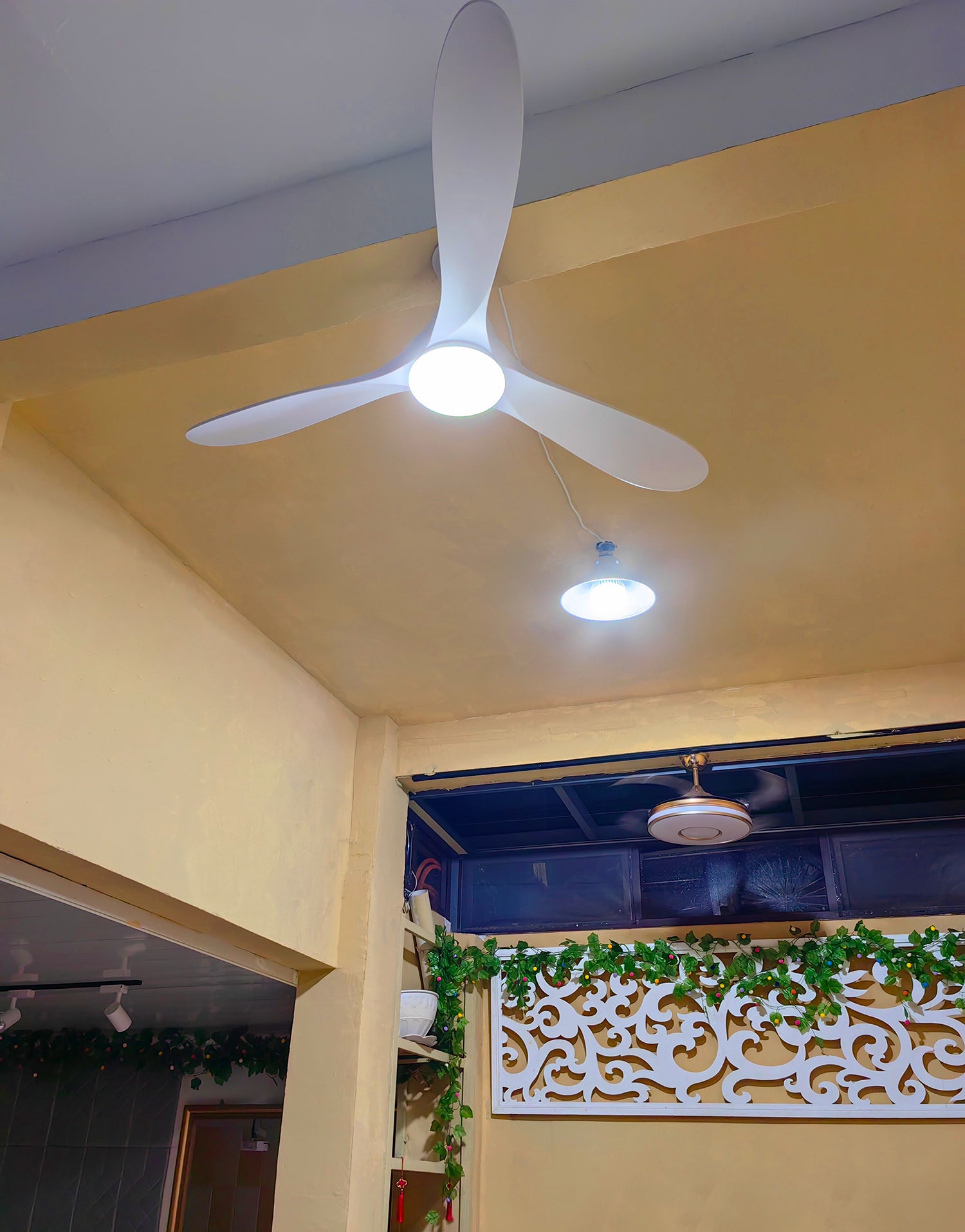 Modern ABS Ceiling Fan Light - Cueteks
