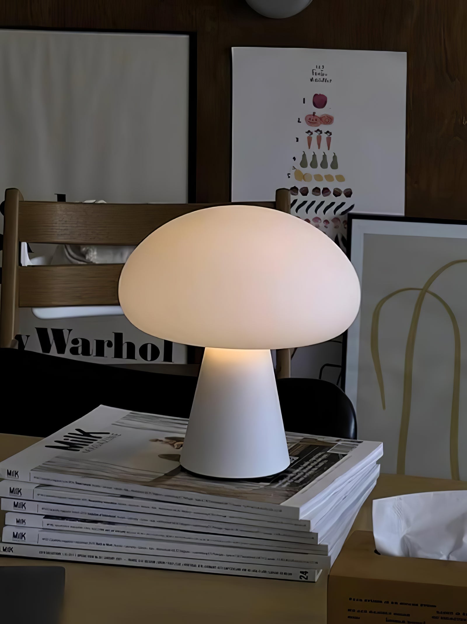 Obello Portable Mushroom Table Lamp - Cueteks