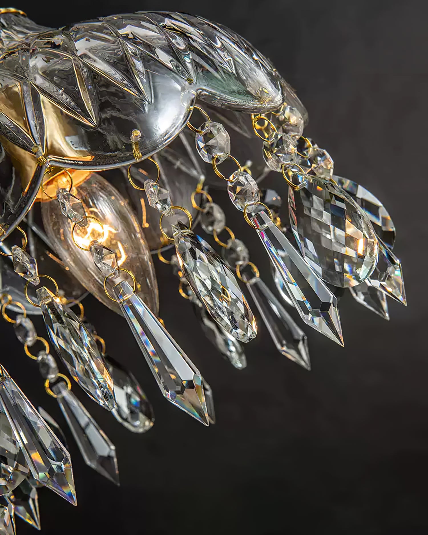 Handcrafted Crystal Chandelier - Cueteks