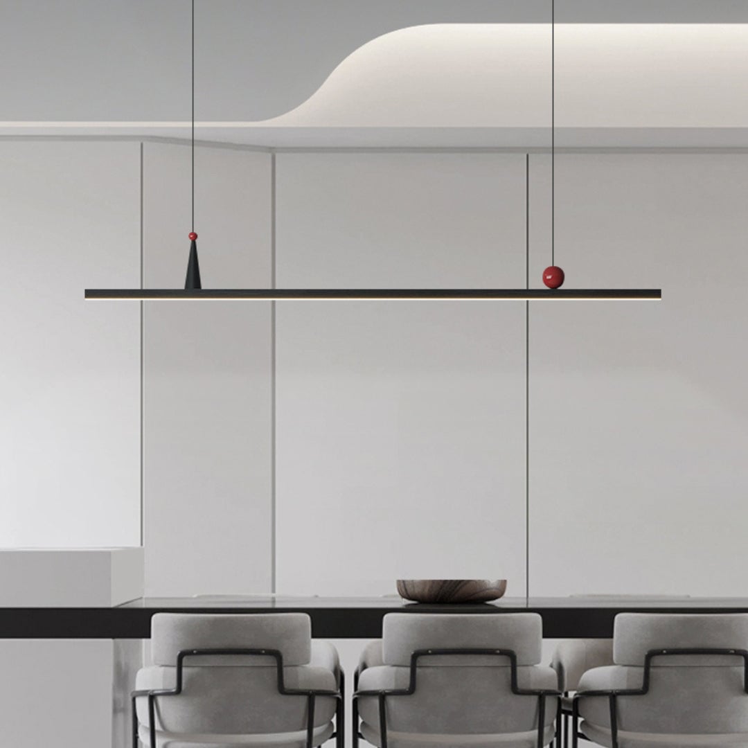 OSBELE Modern Black Linear Chandelier - Cueteks