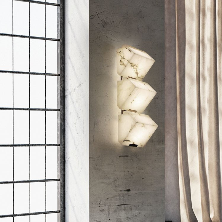 Elegant Alabaster Wall Light - Cueteks