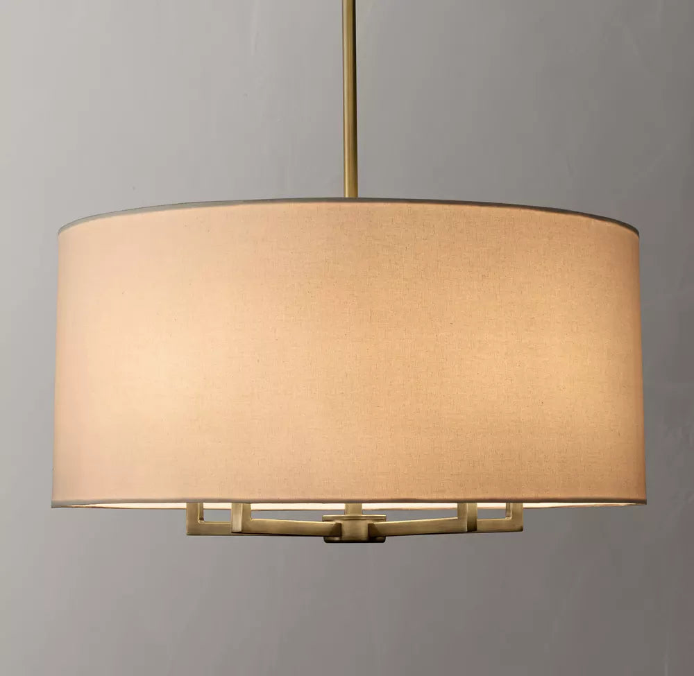 Spherical fabric covered chandelier - Cueteks