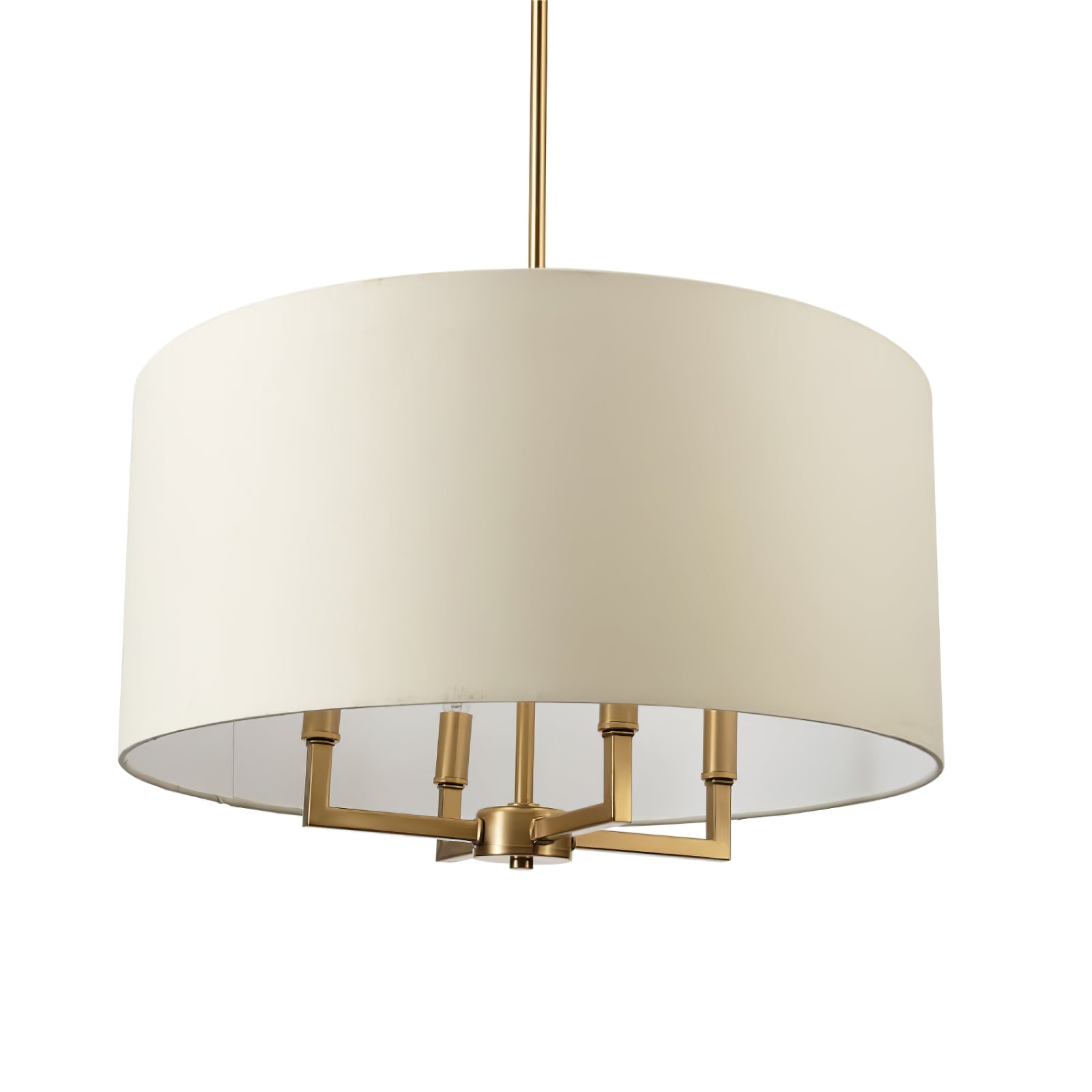 Spherical fabric covered chandelier - Cueteks