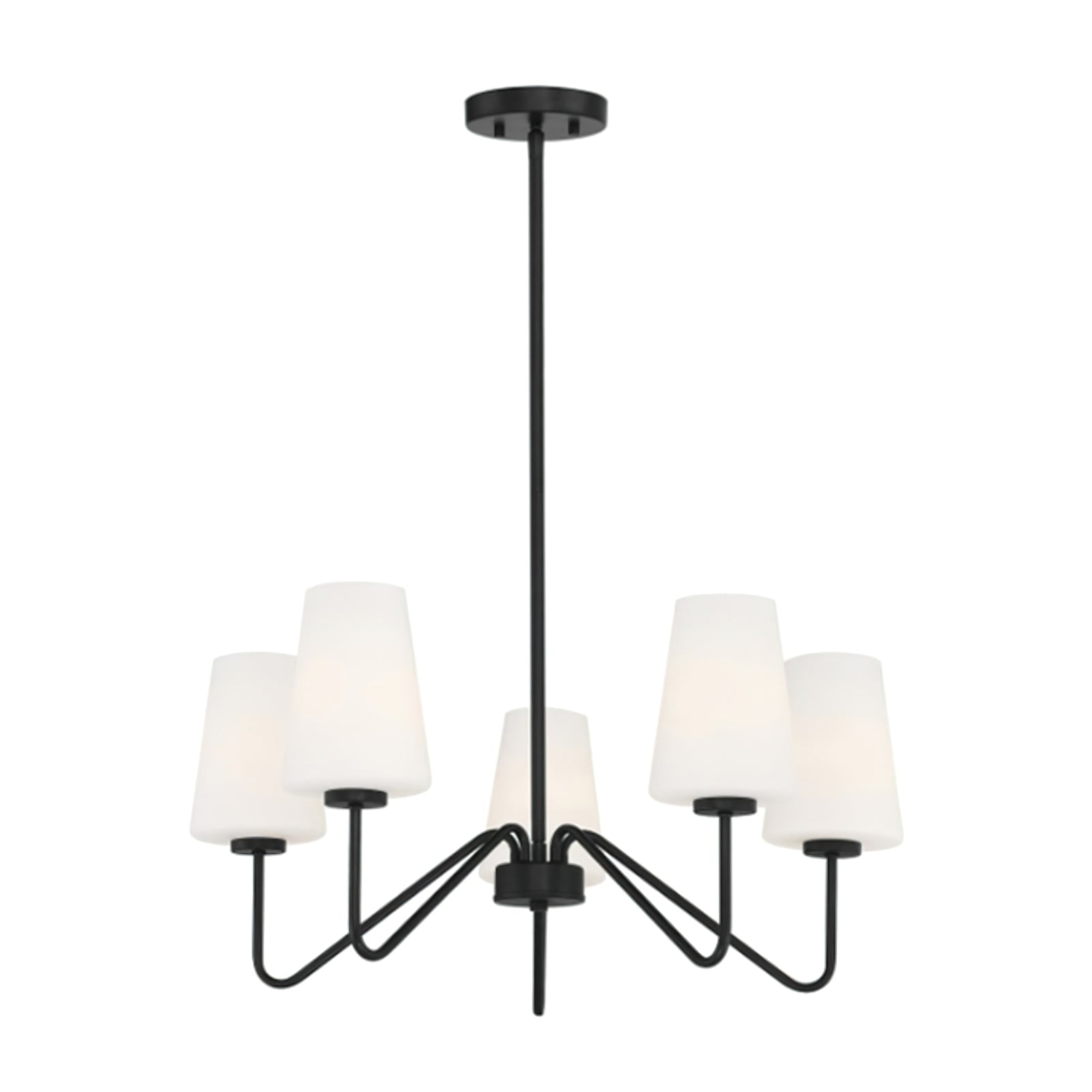 Simple brass five-head chandelier - Cueteks