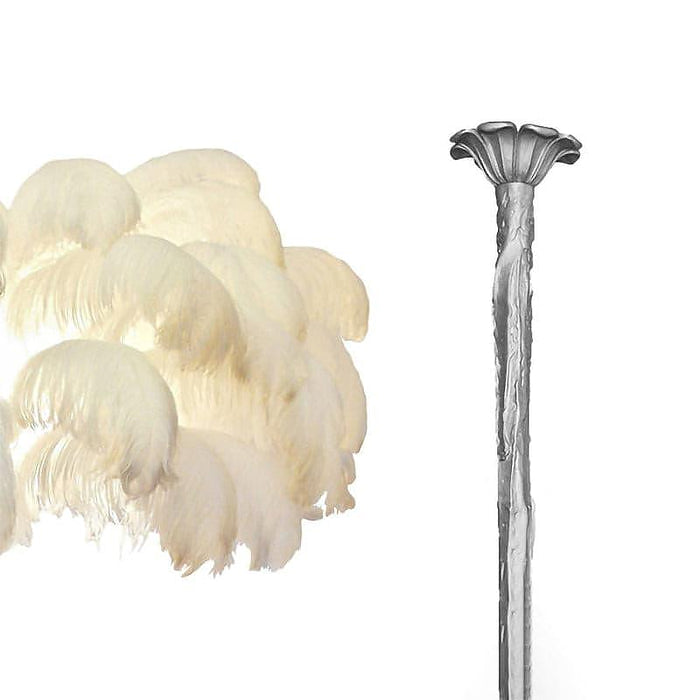 Colorful Ostrich Feather Chandelier - Cueteks