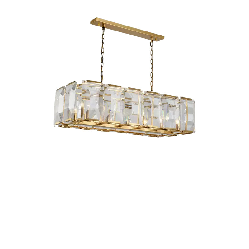 Crystal Rectangular Chandelier - Cueteks