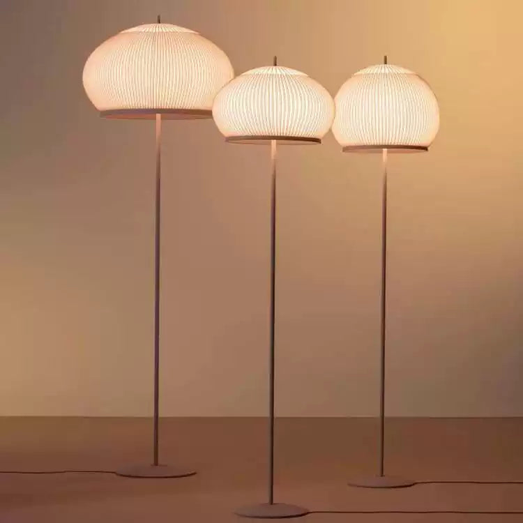 Knitted Round Lantern Floor Lamp - Cueteks