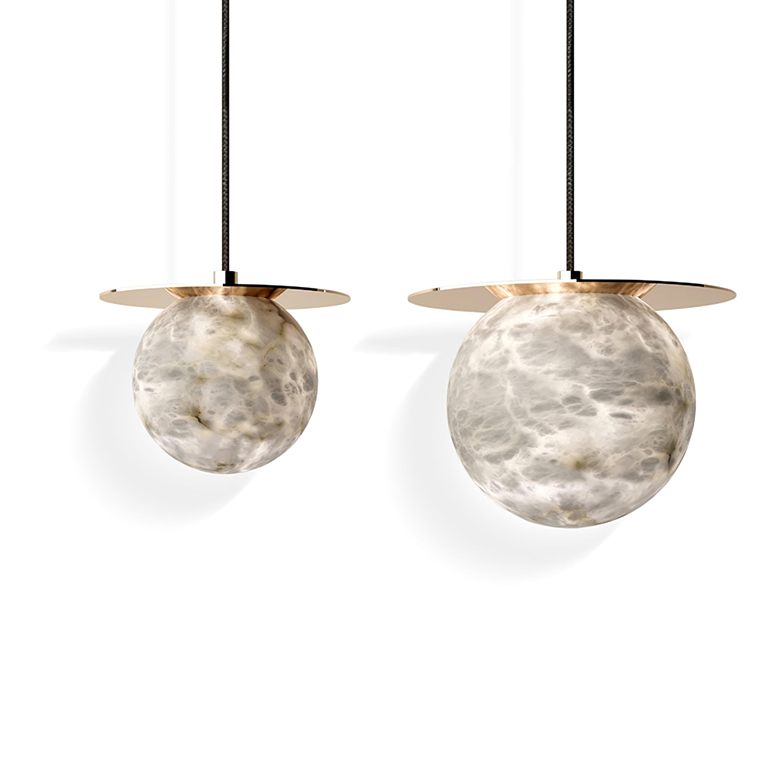 Disc Alabaster Pendant Light - Cueteks