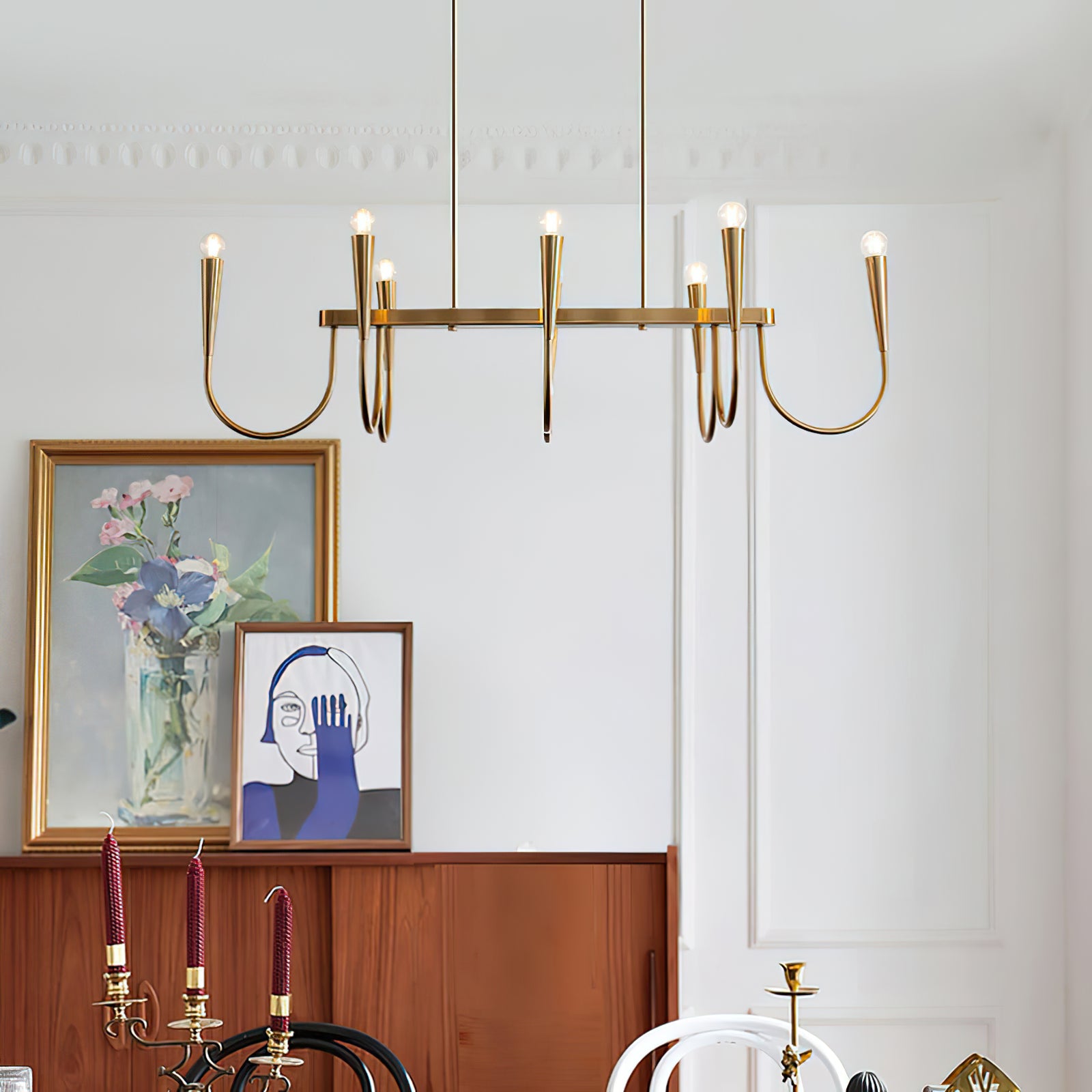 Symphony rectangular chandelier - Cueteks