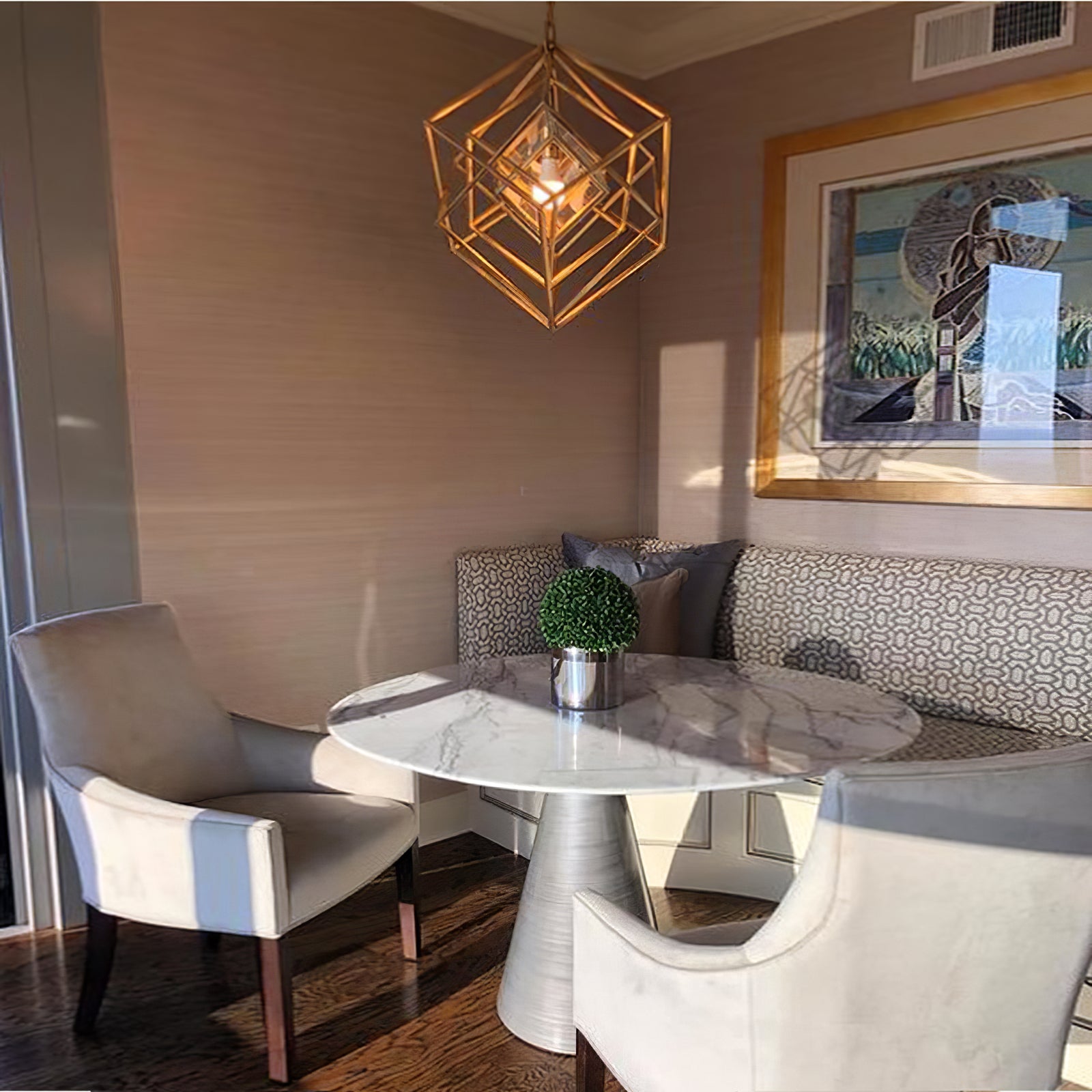 Contemporary Abstract Metal Chandelier - Cueteks