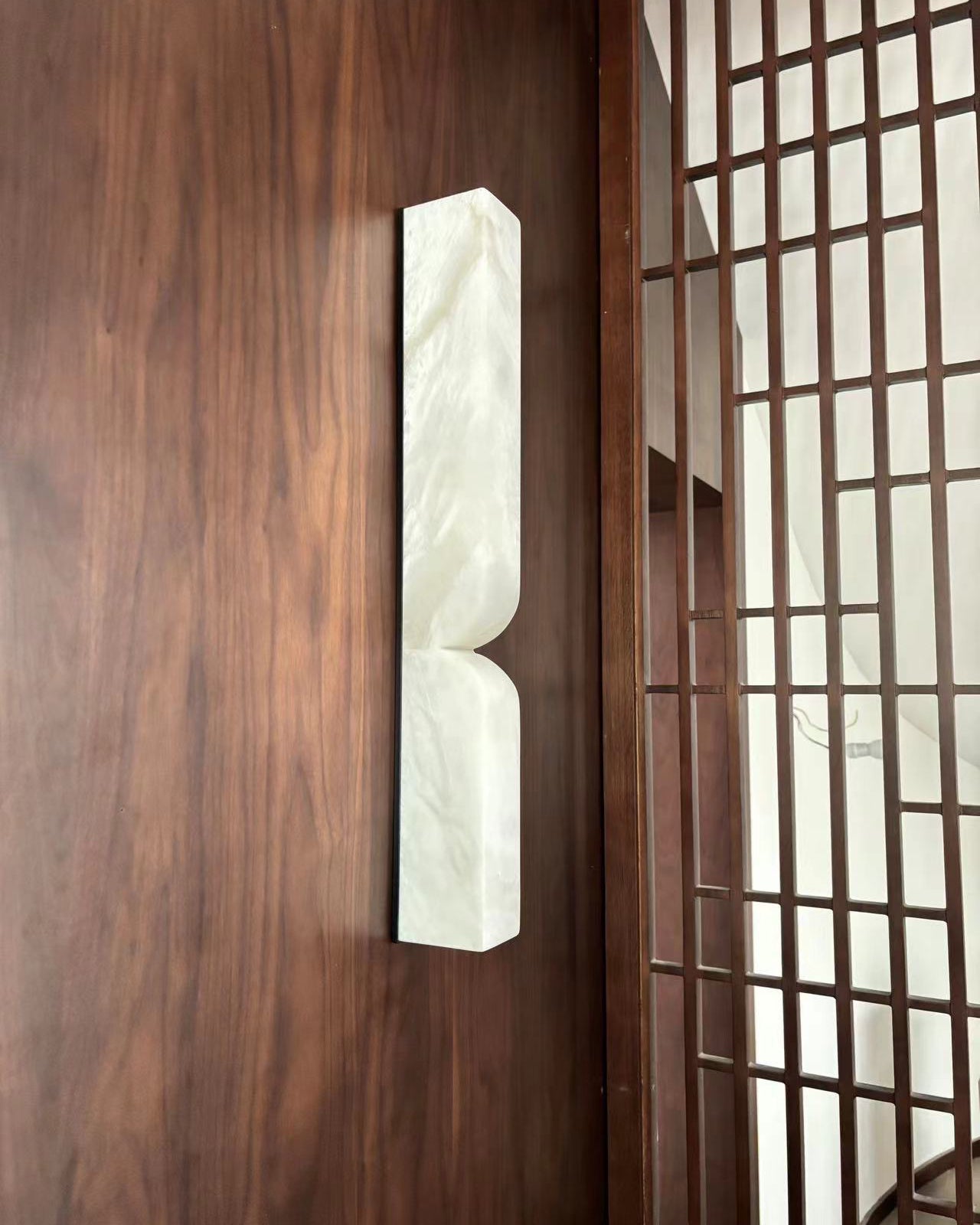 Double Curve Alabaster Wall Light - Cueteks