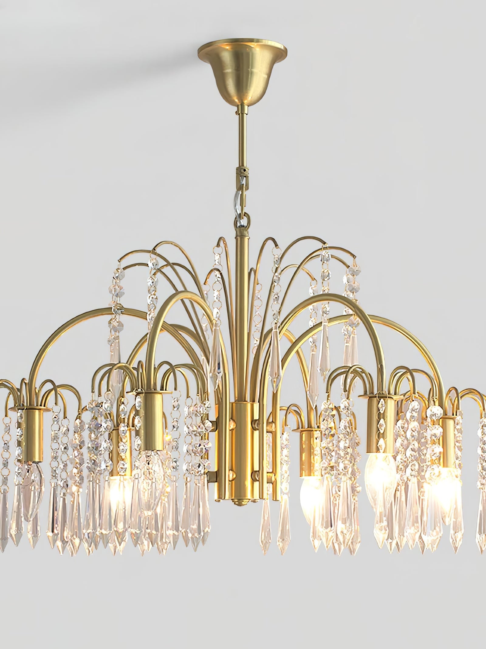 Crystal waterfall chandelier - Cueteks