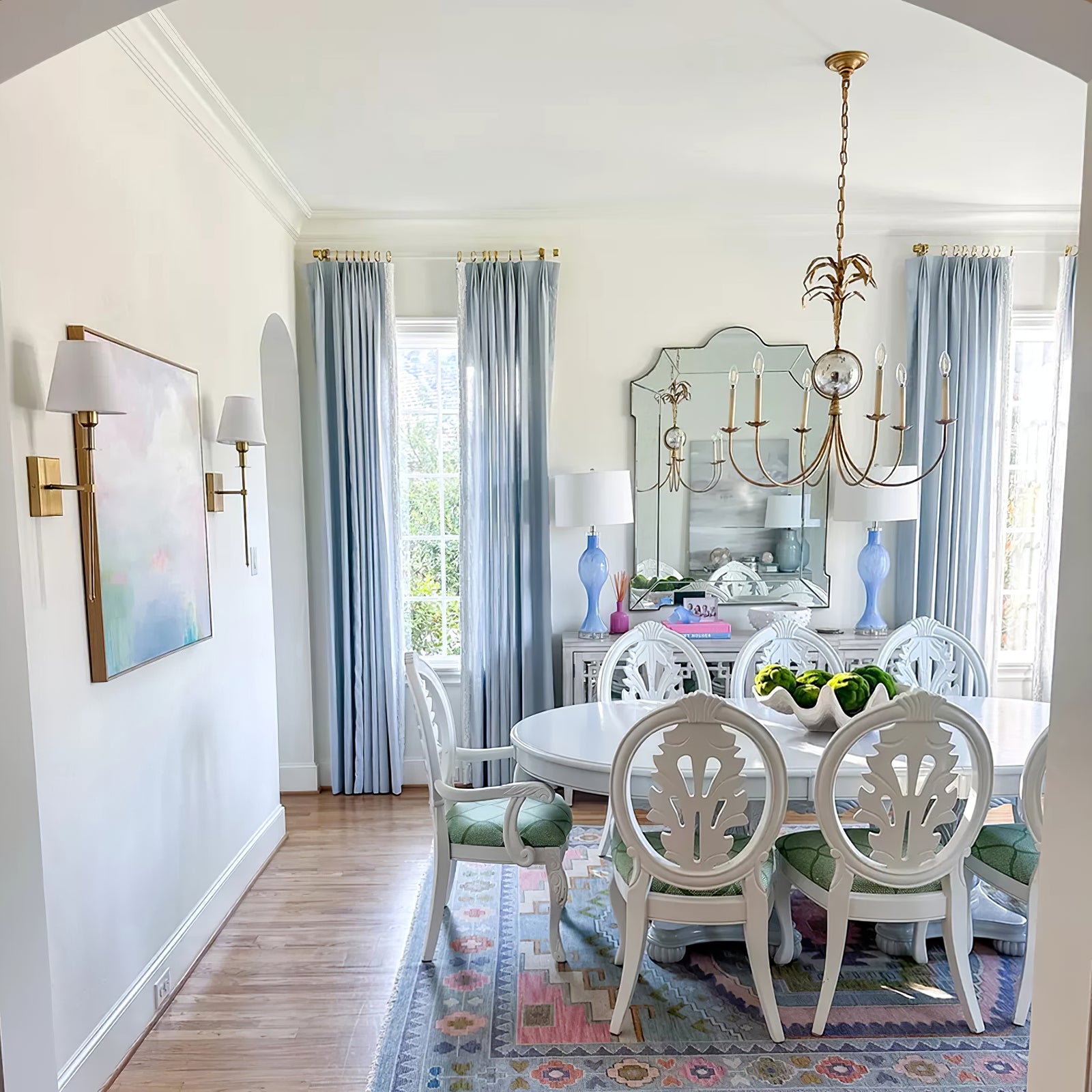 vintage gold leaf Gramercy chandelier - Cueteks