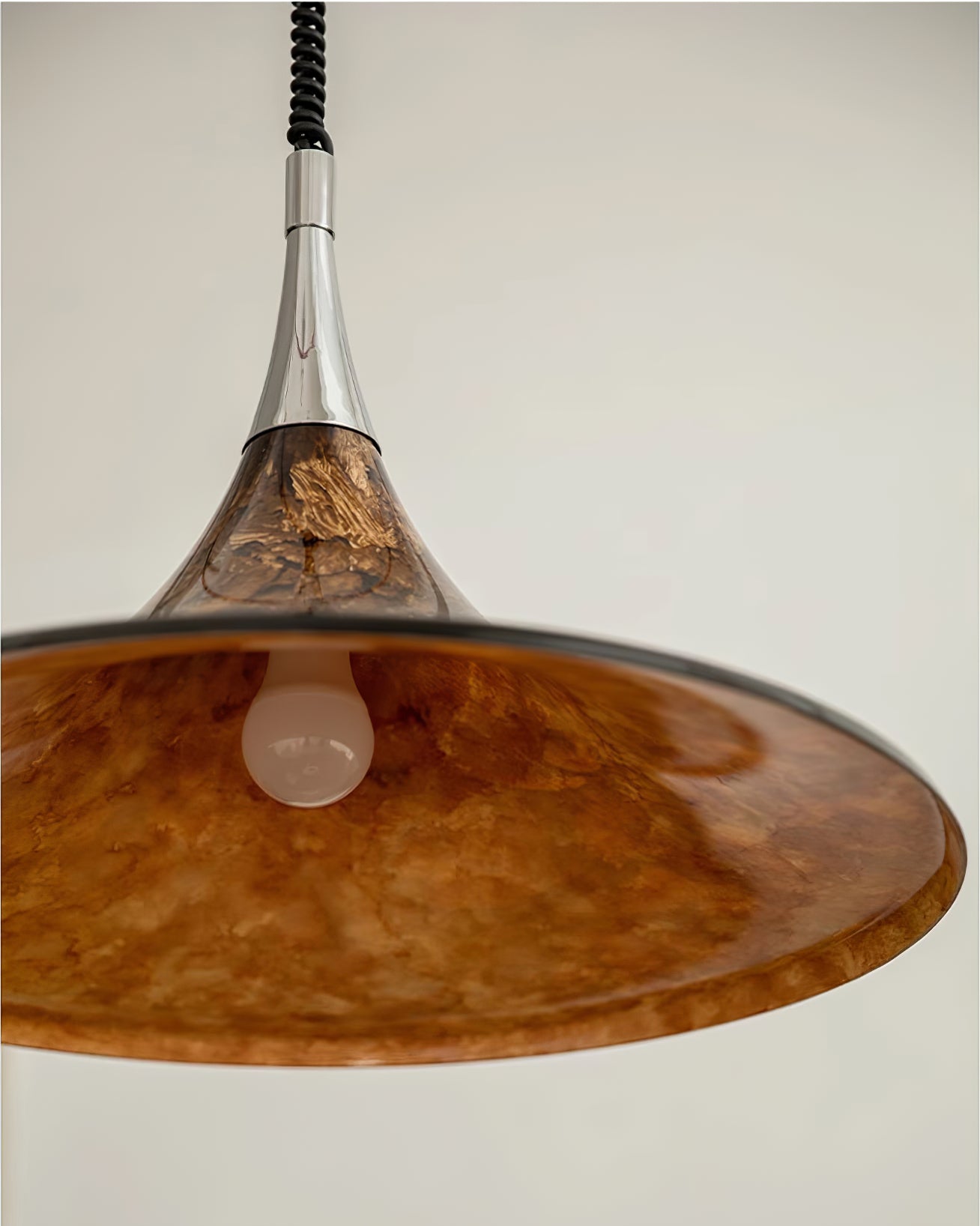 Vintage painted adjustable Pendant Light - Cueteks
